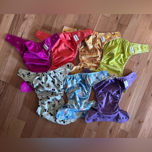A rainbow of Grovia diaper covers - read description! - Picture 2 of 2